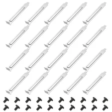 PCI Slot Cover Dust Filter, 20 Pcs Blanking Plate Expansion Blank Plate Silver