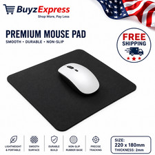 Non-Slip Mouse Pad Stitched Edge PC Laptop For Computer PC Gaming Rubber Base