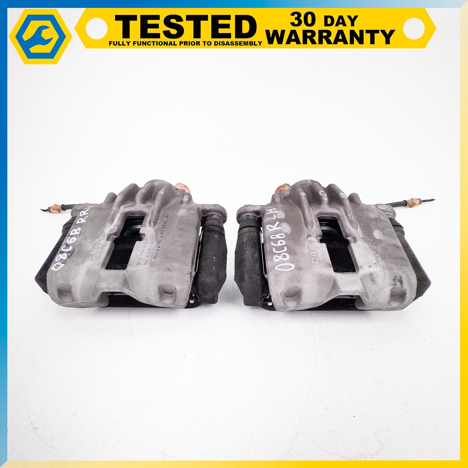 05-13 CHEVROLET CORVETTE C6 REAR LEFT RIGHT DISC BRAKE CALIPER ASSEMBLY SET OEM