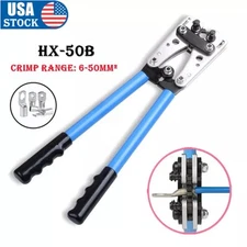 Large Wire Terminal Crimping Tool 6-50mm² Cable Lug Crimper Cu/Al Terminal Plier