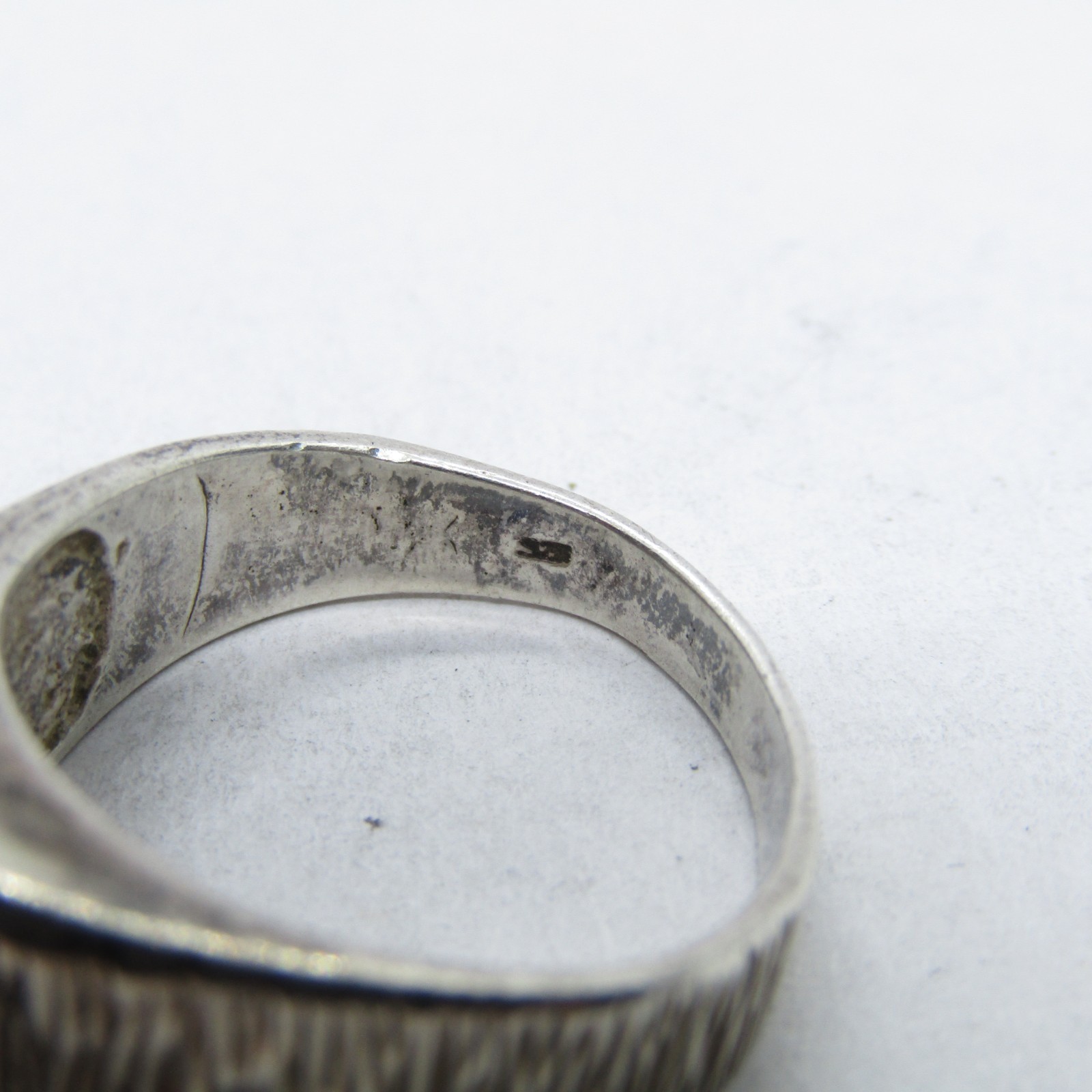 Sterling Silver 925 Rectangle Amethyst Ring Size … - image 7