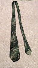 Vintage 1930s Green Brocade Tie