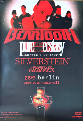 BEARTOOTH - SILVERSTEIN 2026 BERLIN - orig. Concert Poster - Konzert Plakat - A1