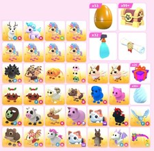 Adopt Me : Frost dragon, Balloon Uni, Arctic Reindeer, evil Uni  more bundle 