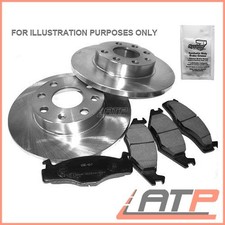 BRAKE DISCS SOLID Ø300+SET PADS REAR FOR MERCEDES BENZ C-CLASS W204 S204 180-250