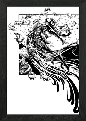Stretch of the Imagination Gerahmtes Wandbild Poster Leinwanddruck Bild