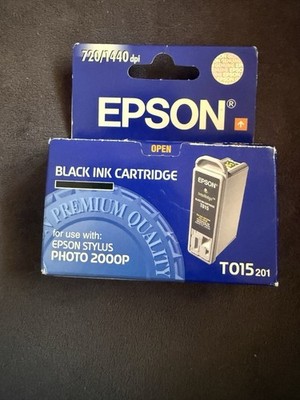 Genuine Epson T015 Black Ink Cartridge Expired 03.2004 For Stylus 2000P