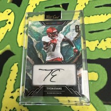 TIYON EVANS 2023 WILD CARD WILD CHROME AUTOGRAPH SILVER AUTO /10