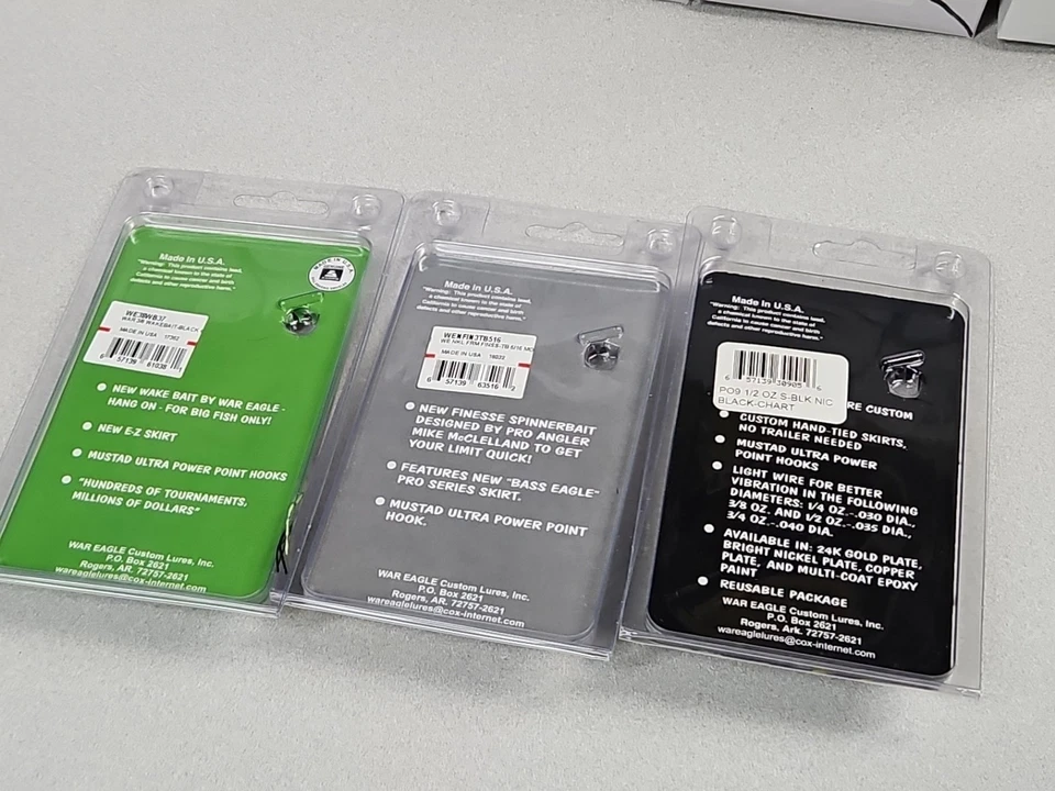 (3) War Eagle 定制 Lure 旋转饵...大量...NOC!!! — 第 2/2 张图片