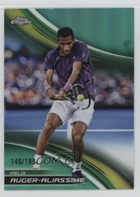 2025 Topps Chrome Aqua Refractor /199 Felix Auger-Aliassime #30 1p1u