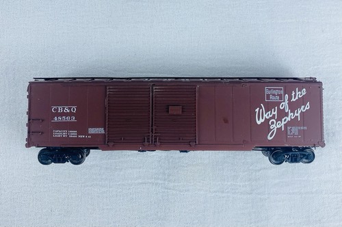 Coche de caja Athearn escala HO BURLINGTON ROUTE CB&Q 48563 material rodante | Zustand: Used