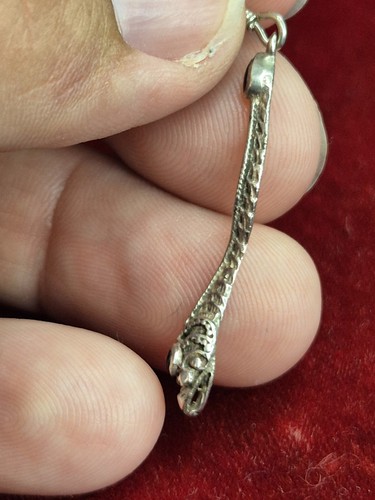 Funky conjunto de pendientes de serpiente de plata de ley con piedras de ónix - Imagen 8 de 14