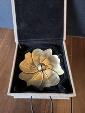 3.5in Lotus Stick Incense Burner Brass Cone Holder Ash Catcher for Yoga Spa Home