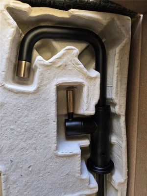 = Brizo Beverage Faucet Black Gold Litze 61353LF-C-BLGL Maz 1.5GPM Cold Only