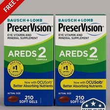 Pack of 2  Preservision AREDS 2 / 210 Count Eye Vitamin Mini Soft gels