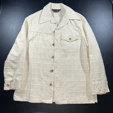 VINTAGE JCPenny's Beige Button Up Collar Jacket Blazer Coat Size 38
