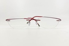 Silhouette Eyeglasses Frames Only, 7799 40 6066, 10-140, Red, Made in Austria
