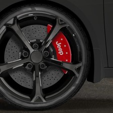 Front And Rear Red Caliper Covers For 2005-2010 Jeep Grand Cherokee By Mgp