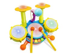 Homily Drumset 4 Interactive Drumset With Microphone