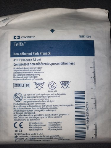 COVIDIEN 1050 Telfa Non-Adherent Pads Prepack 4 x 3 (Pack of 50) 1/31/2006 - Picture 3 of 4