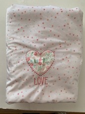 Just Born Pink Love Heart Baby Girl Blanket Polka Dot Sherpa Security VGUC