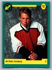 Peter Forsberg 1991 Classic Draft Picks #5 Rookie Card. rookie card picture