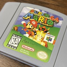 Super Mario 64 Nintendo 64 N64 Game Cartridge NUS-006 USA Authentic 1996