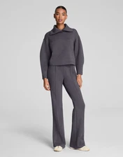 NEW STYLE SPANX AirEssentials® Brushed Flare Pant, Heather Storm