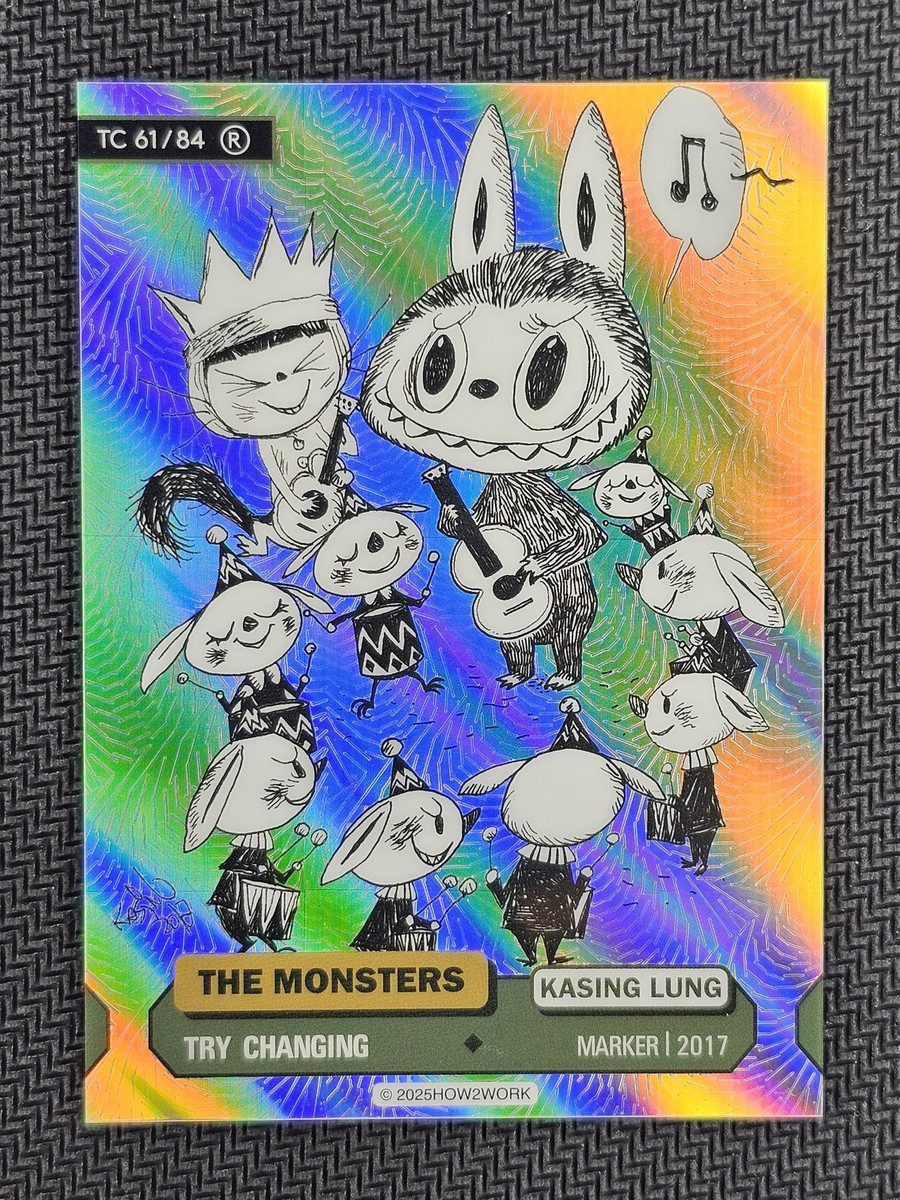2025 How2Work The Monsters Labubu Series 3 Try Changing 61/84 Rare