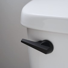 Toilet Handle Replacement Front Mount   Metal Flush Lever with Solid Black