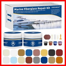 Fiberglass Boat Repair Kit (Color Match), Gel...