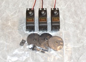 Futaba S9255 Digital Helicopter Cyclic Servos Set of 3 *USED* Good Condition