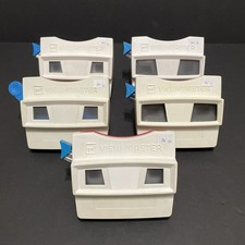 5x Red White 2-Tone View-Master Viewer MODEL G Viewmaster Vintage 1960s