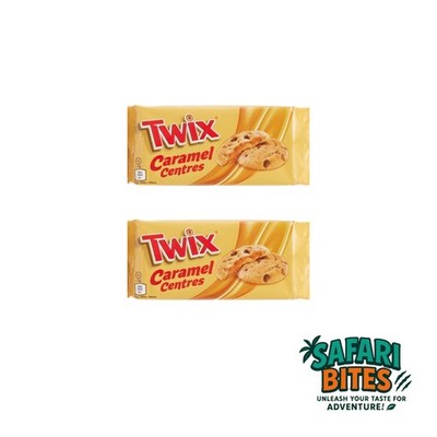 2x Twix Soft Baked Cookies Biscuits With Caramel Centres 144g