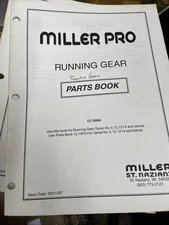 Miller Pro Running Gear Parts Book 12.10664