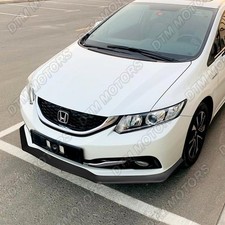 For 2013-2015 Honda Civic Sedan Matt Black Aero-style Front Bumper Body Kit Lip