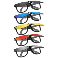 Polarized Flip-up Clip-on Sunglass for RayBan Wayfarer Ease RB4340V 50mm RX4340V