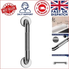 Stylish Safety Support Rail - 30cm Chrome Grab Bar With Heavy-Duty Design