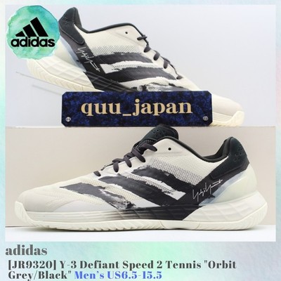 adidas Y-3 Defiant Speed 2 Tennis Orbit Grey / Black JR9320 Men's US6.5-15.5 NEW