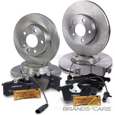ATEC BREMSSCHEIBEN + BREMSBELÄGE BREMSKLÖTZE VORNE + HINTEN FÜR VW SHARAN 7M