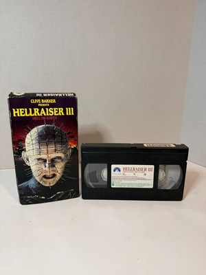 Hellraiser III: Hell on Earth (VHS) Clive Barker Paramount Classic Horror Movie