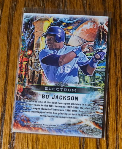 Bo Jackson -2024 Leaf Electrum Bronze #/99 No.6 -Kansas City Royals - Picture 3 of 3