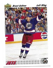 BRENT ASHTON 1991-92 UPPER DECK CARD NM-MT CONDITION