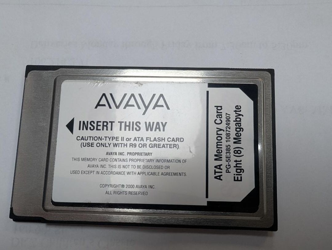 Avaya ATA Memory Card 8 Megabyte (PG-5E385 / 108724907)
