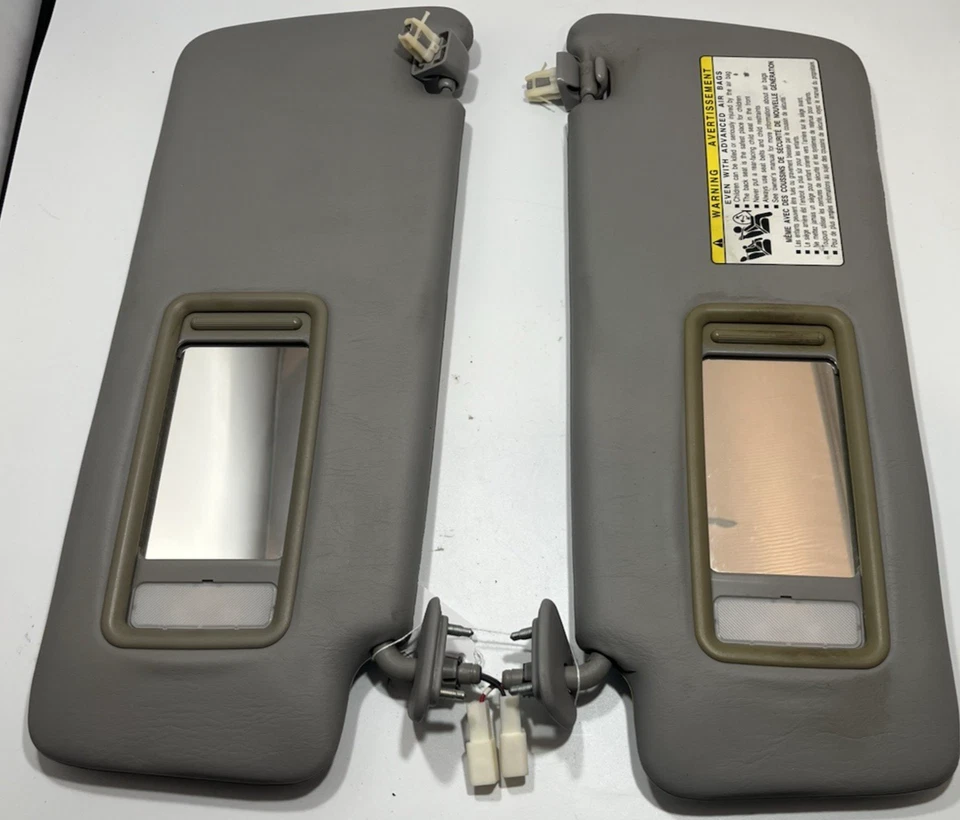 2001 - 2007 年丰田 Highlander 司机和乘客侧遮阳板一对灰色 — 第 2/4 张图片