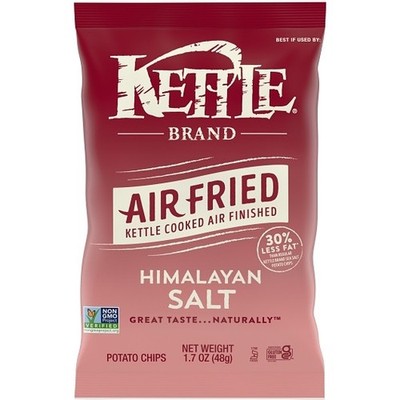 Kettle Foods Air Fried Himalayan Potato Chips Snack Bag, 1.7 Ounce, 6 Per Case