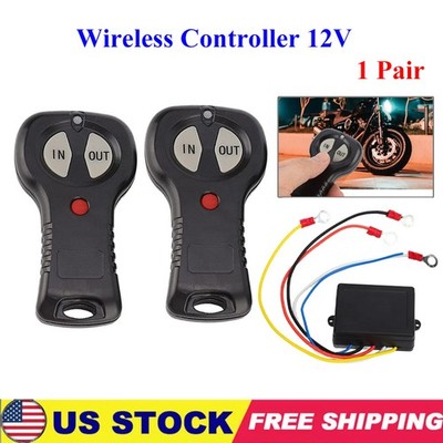For Badlands Wireless Winch Remote 1Pair Wireless Controller 12V Handset Winch