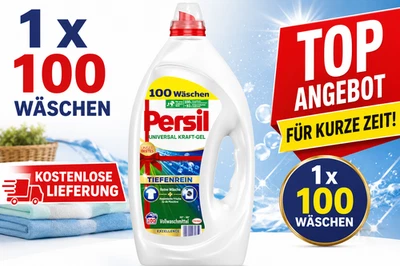 PERSIL Universal Kraft-Gel Tiefenrein Waschmittel Flüssig (100 WL) 1x 4,5L - Bild 1 von 3