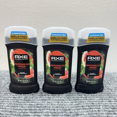 Lot Of 3 Axe Deodorant Stick Watermelon Freeze Key Lime Sage 72HR New