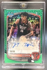 Toppin Bowman 2025 Green Refractor /99 Auto